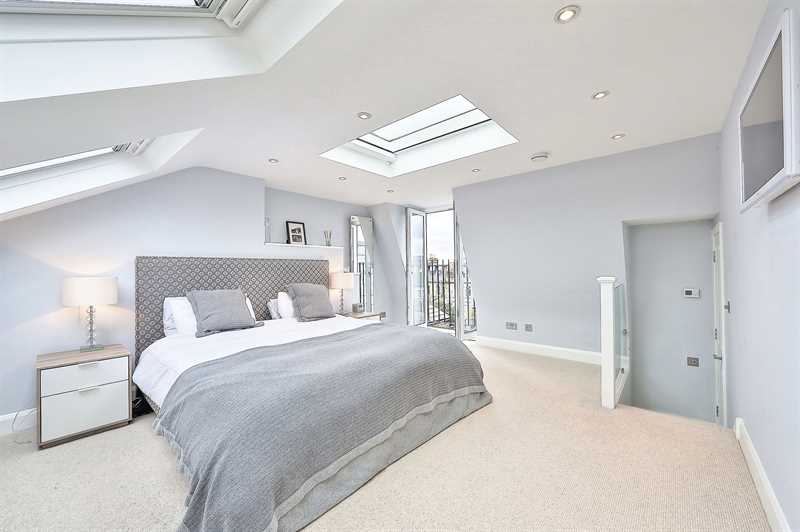 Bright and White Loft Bedroom Northamptonshire Luxury Homes 1